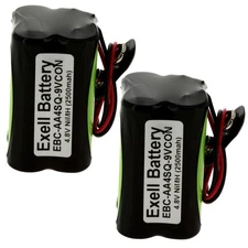2x 4.8V 2500mAh NiMH Battery Pack with Tabs For FRS Radios, Exit Lights, Tools