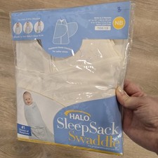 Halo Sleep Sack Swaddle Newborn Cream Color 100 Cotton