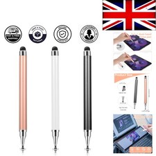 3 Pack 2 in 1 Stylus Pens for Touch Screens - Black, White, Rose Gold