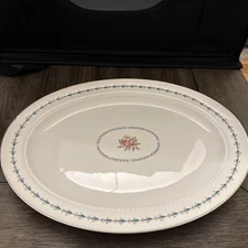 Vintage Harmony House Mount Vernon By Hall 15 1/2” L Oval Serving Platter In EUC