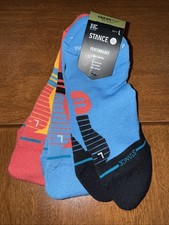 STANCE Performance - Nylon Blend Tab Height Mid Cushion Socks - Large- 3 Pairs