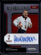 Paul Merson Auto 2022 Panini Prizm World Cup Qatar England Arsenal Autograph