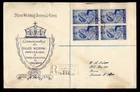 DR WHO 1949 BRITISH VIRGIN ISLANDS FDC ROYAL WEDDING ANIV BLOCK KGVI R78465