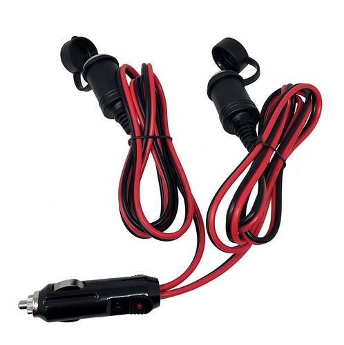 Tetra-Teknica 2-Wege Splitter Zigarettenanzünder Stecker auf 2 Buchse Verlängerungskabel - Bild 1 von 5