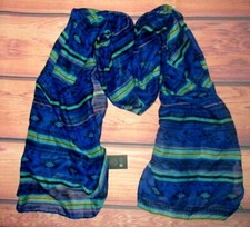 MENS FOREVER 21 WESTERN TRIBAL LIGHTWEIGHT BLUE SCARF