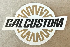 Original Vintage "CAL CUSTOM"  Hot rod Racing Sticker Decal  - T-Bucket