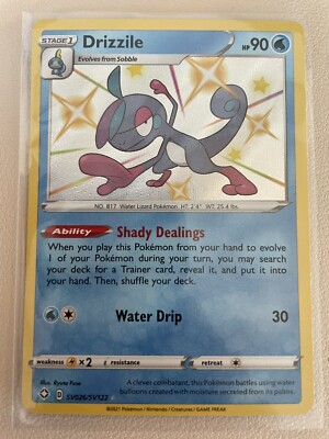 drizzile pokemon card Galarian S4a 225/190 Shiny 2020 MINT Japanese r5 shuffle your deck Pokemon Trading Card Game S4a