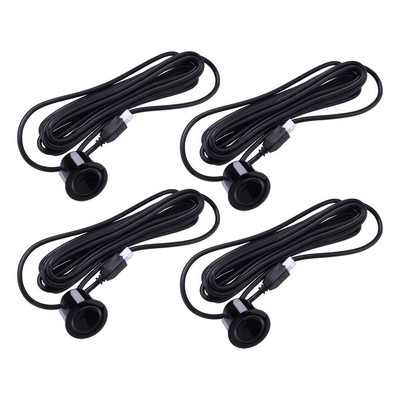 4pcs Bumper Backup Parking Reverse Assist Sensor with 250cm Cable 18.5mm