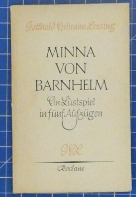 G.E.Lessing Minna von Barnhelm Ein Lustspiel in fünf Aufzügen Reclam K1235
