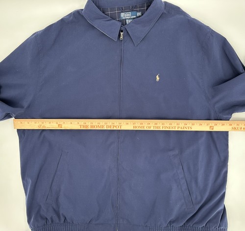 De Colección Polo Ralph Lauren Harrington Bombardero Chaqueta de Golf para Hombres 4LT Poni Forrado a Cuadros - Imagen 9 de 10