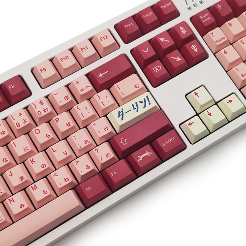 Darling Zero Two Anime Manga Keycap Set Japanese English Franxx Waifu Key Caps - Picture 10 of 11