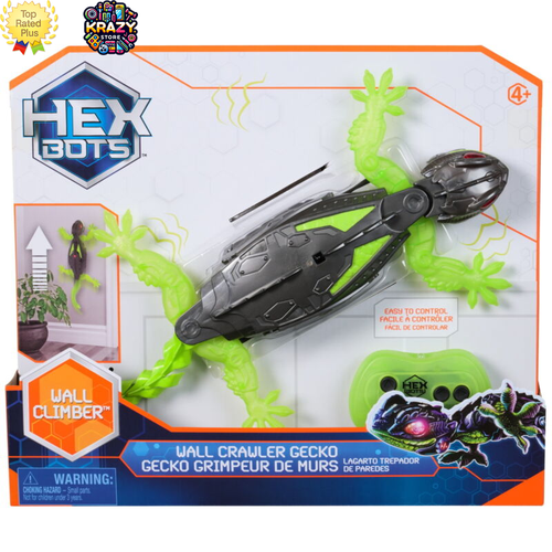 HEX BOTS Wall Crawler Gecko - Lucertola Telecomando con Occhi LED per Età 6+ - Foto 7 di 8