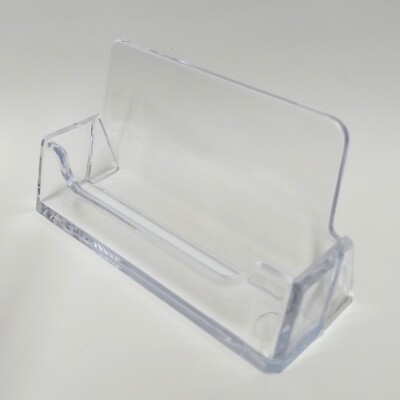 CLEAR Acrylic Business Card Holder - (Styrene) Plastic FREE SHIPPING