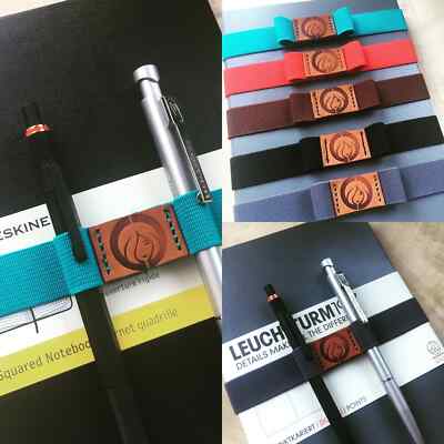 StifteHalter Bandelier A5 für Notizbuch, Skizzenbuch, Moleskine, Leuchtturm