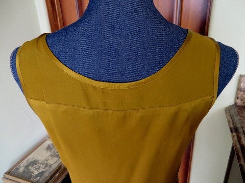 Eddie Bauer Retro1920Collection Sleeveless LowNeckline Gold Silk Shell Gr. XS Neu - Bild 6 von 10