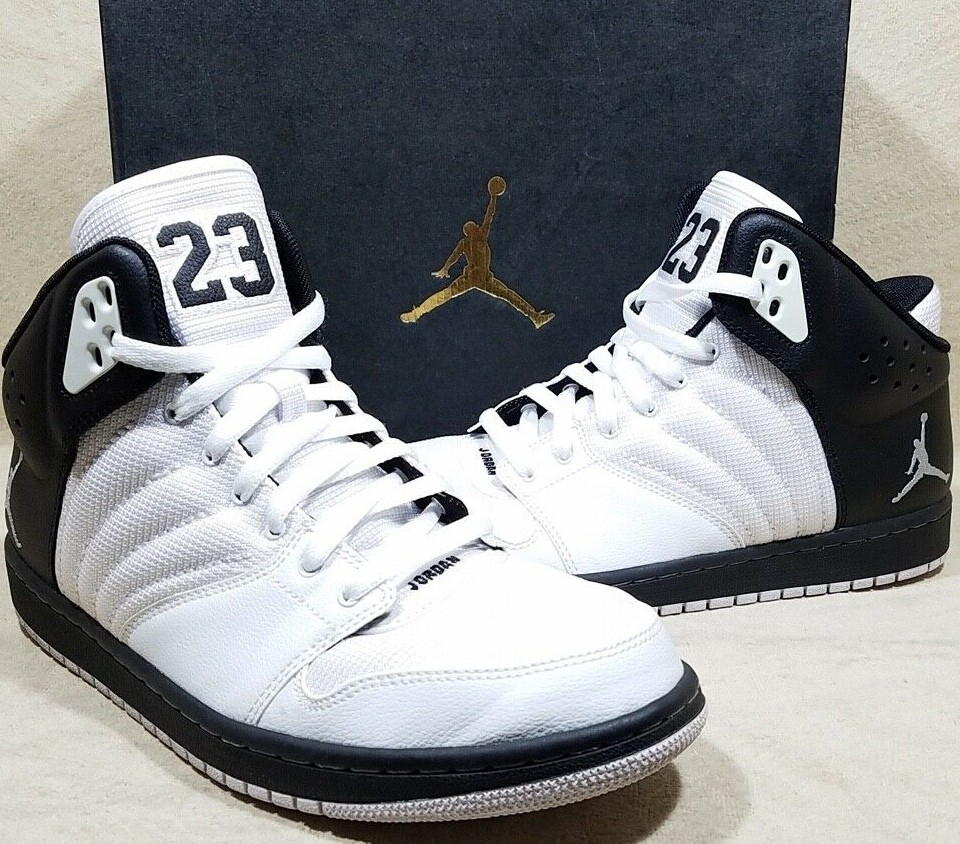 AIR JORDAN 1 FLIGHT 4 AUTHENTIC NIKE BRAND BK/GY/WH 1… Gem
