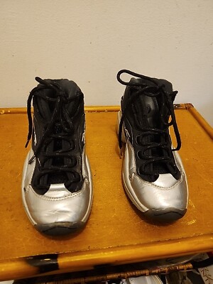 Reebok Question Mid I3 Motorsports Allen Iverson Black Silver Size  GX7925