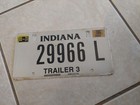 VTG Indiana license Plate Trailer 3,000 Expired Man Cave Collectible 299966 L — photo 1