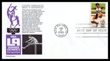 US FDC # C102 28c Olympic Hurdles  Aristocrat   1983, 9p7005