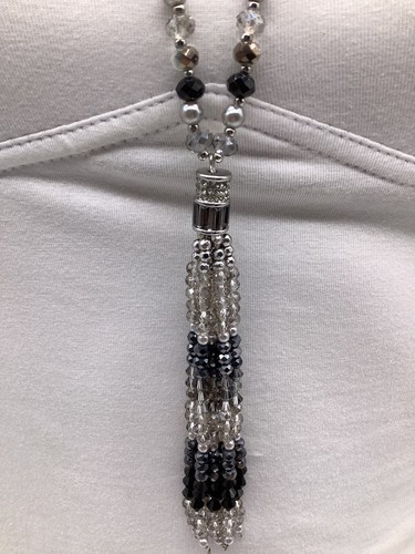 Impresionante collar de borla con cuentas TALBOTS NUEVO CON ETIQUETAS al por menor $49.50 - Imagen 7 de 9