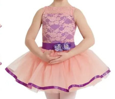 New WEISSMAN A Million Dreams 11941 PINK/PURPLE SHERBET TUTU DRESS XSC XS CHILD