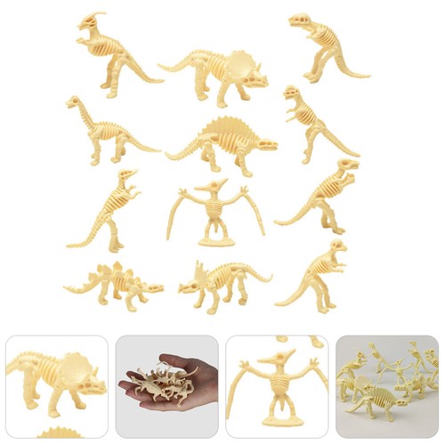 12 sztuk dinozaurów szkielet zabawka dziecko mini figurki dinozaurów - Zdjęcie 3 z 18