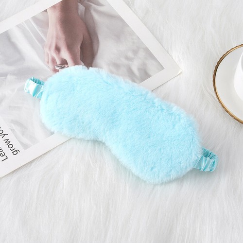 Winter Woman Men Plush Eye Cover Fluffy Hair Travel Relax Sleep Eye Mask Sleep - Bild 30 von 32