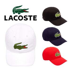 Lacoste-Men-039-s-Cotton-Embroidered-Big-Croc-Logo-Adjustable-Hat-Cap