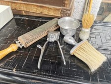 ANTICO SET BARBIERE AFFILA RASOIO MACCHINA TAGLIA CAPELLI