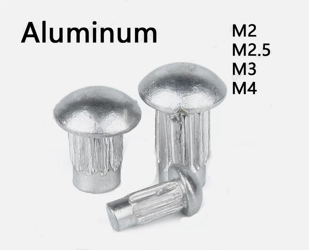 Aluminum Rivets for Name Plate Round Head Solid Rivets M2 M2.5 M3 M4