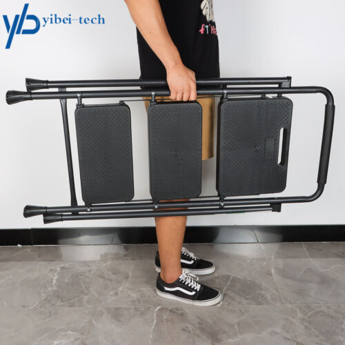 3 Step Ladder Folding Step Stool Ladder w/ Handgrip & Wide Pedal Home Indoor - Picture 7 of 15