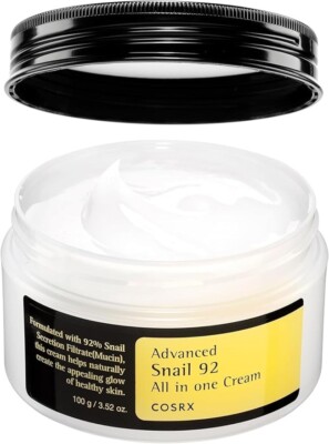 COSRX Snail Mucin 92% Face Moisturizer, 3.52 Oz, Lightweight Moisturing Cream