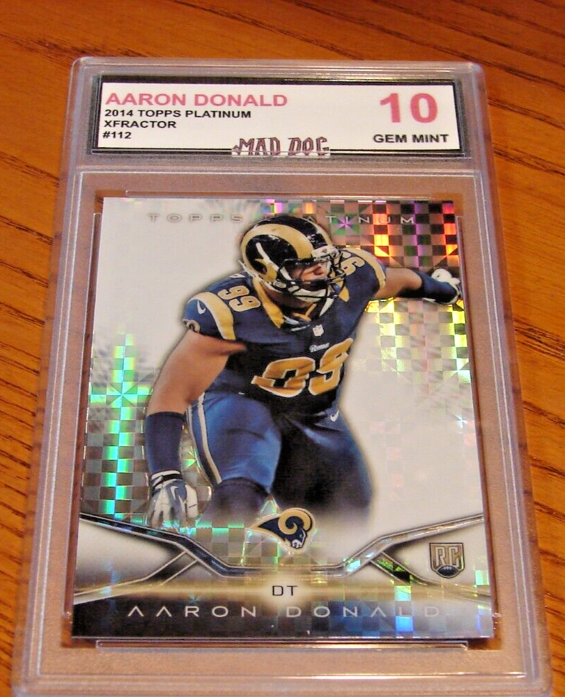 アナ ドリームボーン トレーディングカード AARON DONALD Rookie****2014 TOPPS Platinum--XFRACTOR--GEM 10