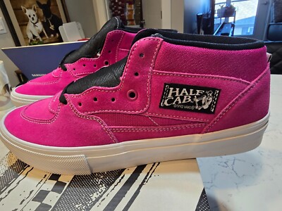 Skateboard Shoes Mens Vans Pink Vans Skate HALF CAB Shoe Hot Pink