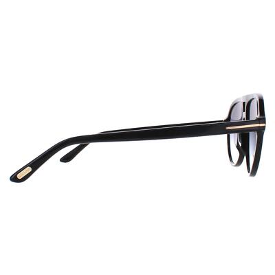 Tom Ford Sunglasses FT0932 Jeffrey 01B Shiny Black Smoke Tom Ford Sunglasses FT0932 Jeffrey 01B Shiny Black Smoke