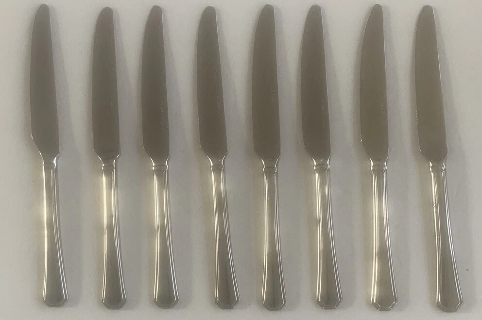 ( 8 ) Pc Stainless Steel Dinner Knives Serrated Thailand Good Quality