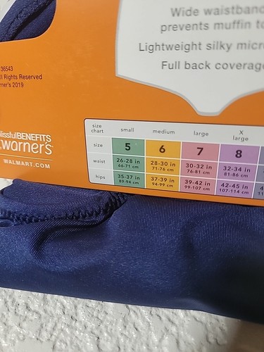 WARNER'S BLISSFUL BENEFITS 3 PR NO MUFFIN TOP MICROFIBER BRIEFS NWT SIZE S 5 - Picture 6 of 6
