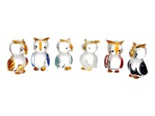 Eule aus Glas - Handarbeit - Glastier, Glasfigur