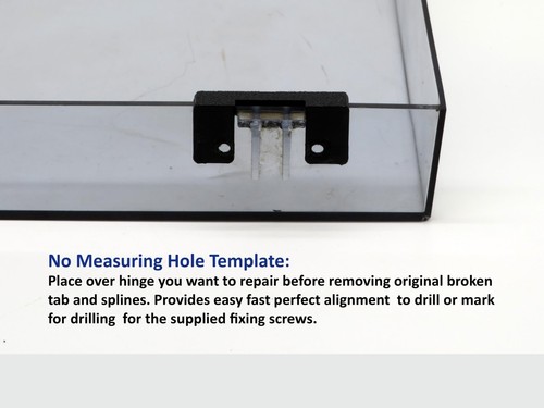 Technics Turntable Dust Cover Hinge Repair Kit Fits all tab style technics lids - Picture 4 of 9