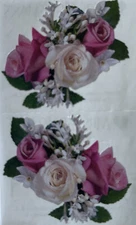 ROSE NOSEGAY Photoessence Stickers (2pc)Mrs.Grossman's•Wedding•Bouquet￼•Flower