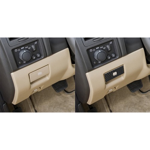 1Pcs Glossy Carbon Fiber Fault Parking Button Cover Trim For Hummer H3 2006-2010 - Imagen 2 de 15