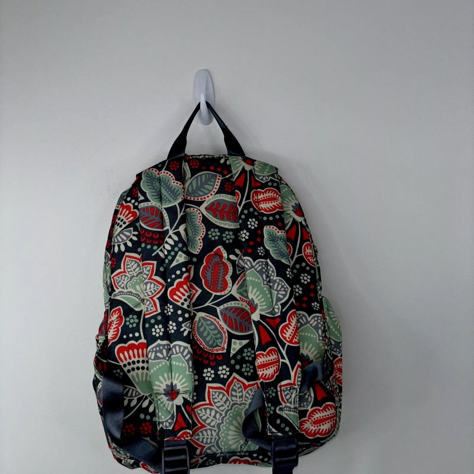 Vera Bradley Backpack Adjustable Strap Gray Flora… - image 6