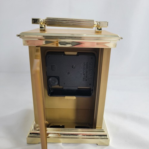 Vintage AVON Carriage Clock Gold Floral 1990 Battery Operated - Picture 4 of 15