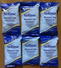 Clean Life No Rinse Shampoo & Conditioner Cap Latex NEW (sealed) Lot of 6