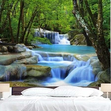 Wall Tapestry Natural Waterfall Tree Tapestry 90.6" x 59.1"