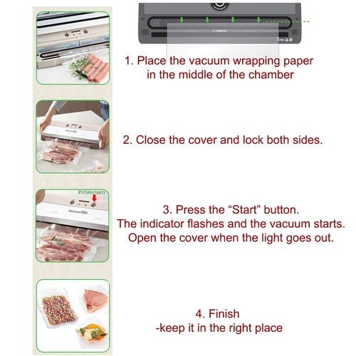 Elite Food Storage Vacuum Sealers Packing Machine Powerful Gift Roll bag 11" - Picture 4 of 7