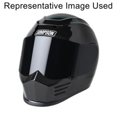 Simpson Safety SPBM2 Speed Bandit Motorcycle Full Helmet Medium Black NEW