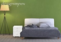 Nachtkonsole Nachtschrank Boxspringbett Nachtkommode Nachttisch HN-555 Weiß