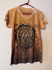 Twilight Saga New Moon Women  s TShirt Tribal Wolf Pack Tattoo Size XL