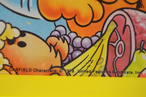 VTG Thermos 1978 Garfield Odie Plastic Lunch Box USA Made - Picture 3 of 9